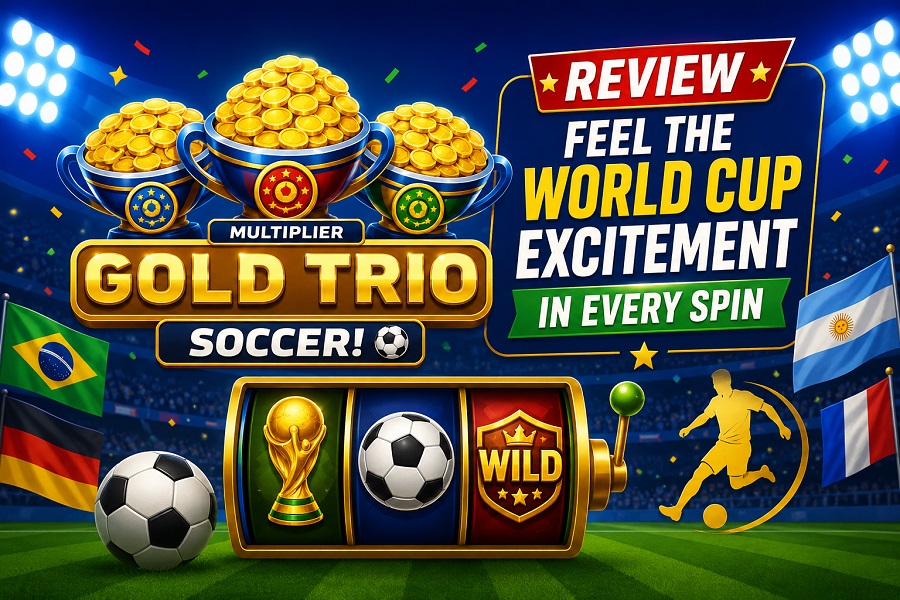 Gold Trio: Soccer! Review: Feel the World Cup Excitement in Every Spin Gold Trio Soccer